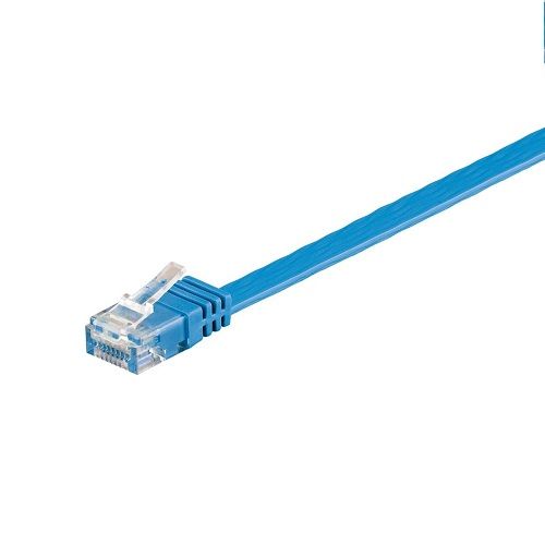 Cable de red plano UTP CAT6 1 M Azul