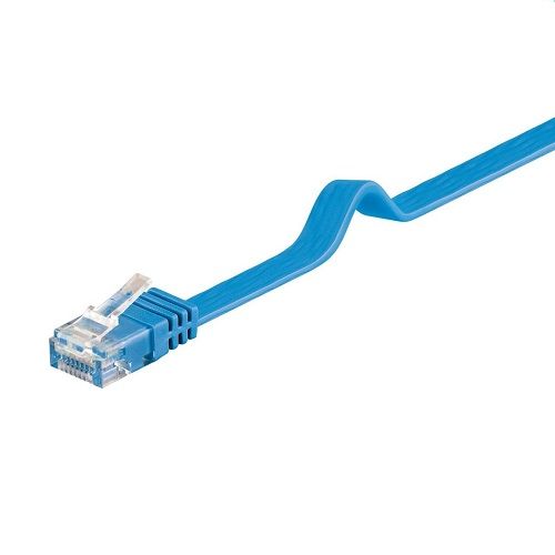 Cable de red plano UTP CAT6 1 M Azul