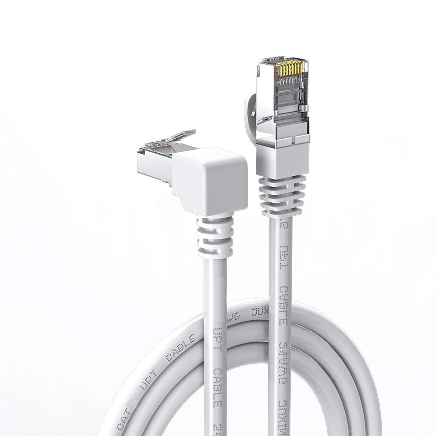 Cable de red UTP CAT5E 1x 90 grados 5 M Blanco