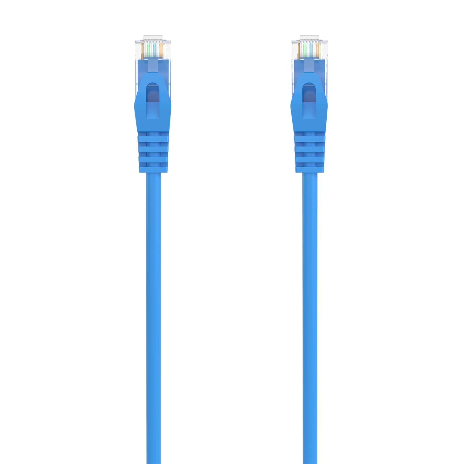 Cable de red UTP CAT6a 0.50 M Azul