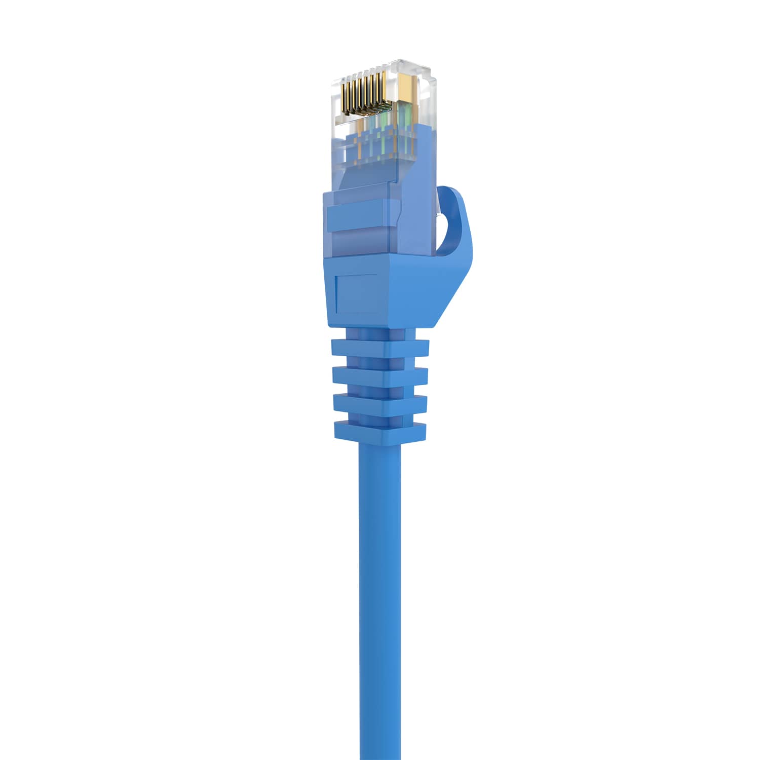 Cable de red UTP CAT6a 0.50 M Azul