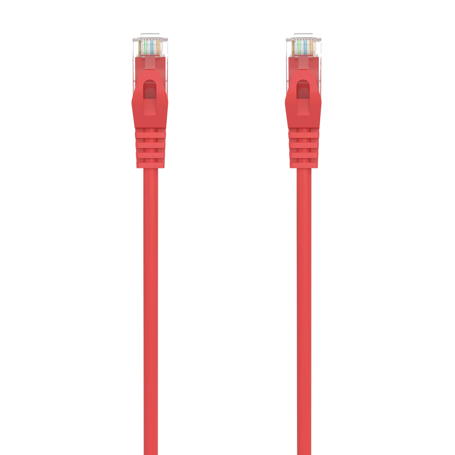 Cable de red UTP CAT6a 0.50 M Rojo