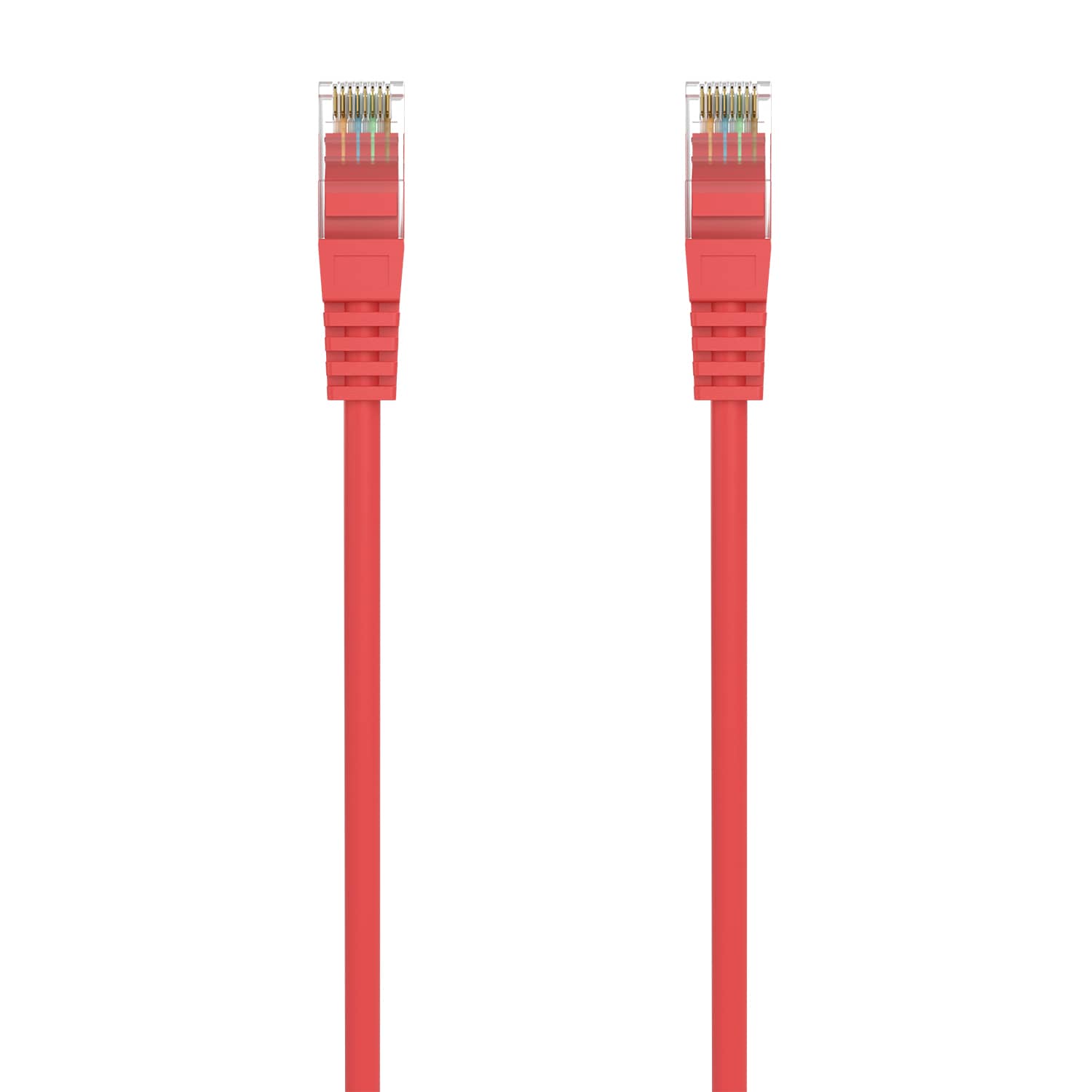 Cable de red UTP CAT6a 0.50 M Rojo