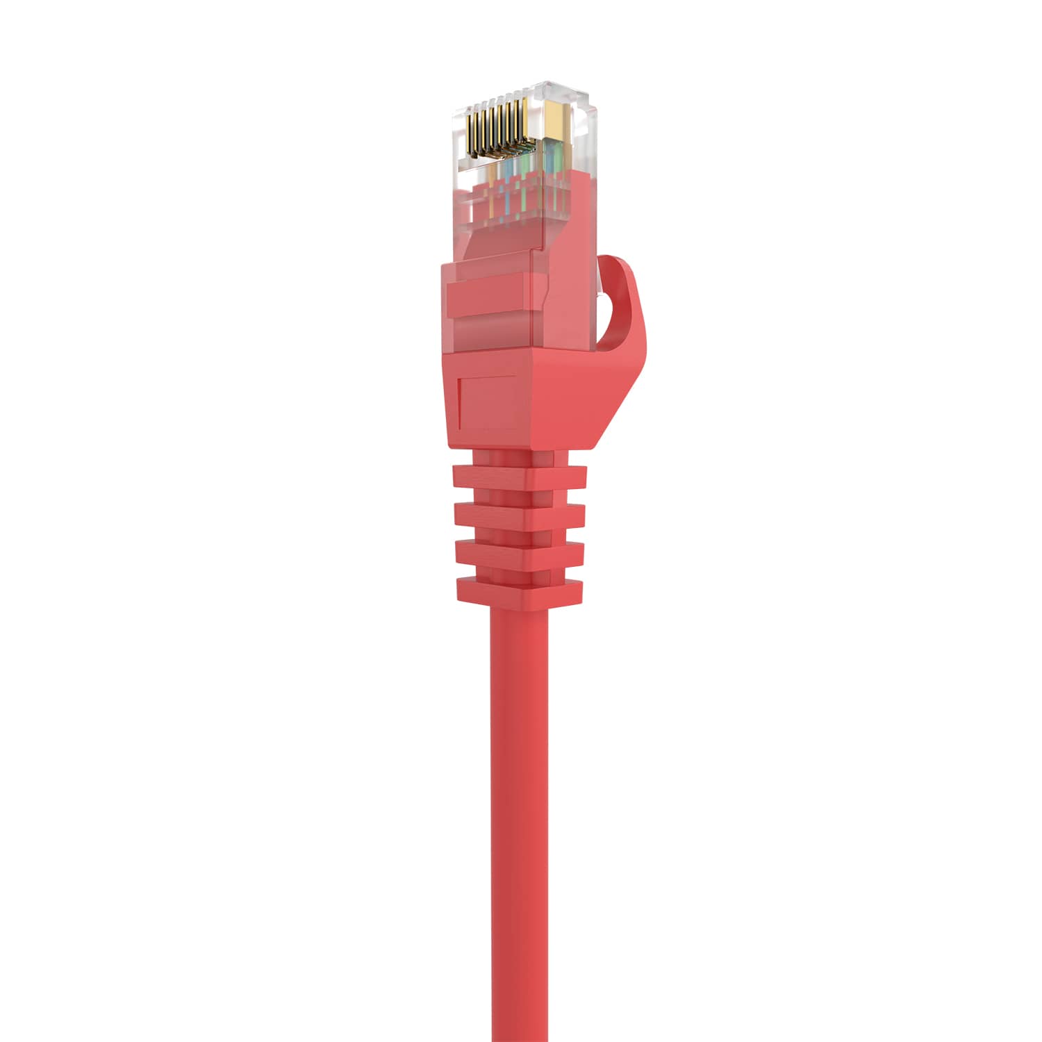 Cable de red UTP CAT6a 0.50 M Rojo