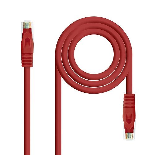 Cable de red UTP CAT6a 1 M Rojo