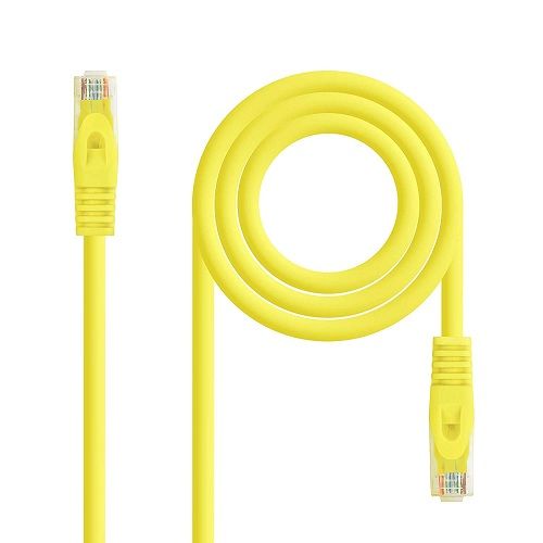 Cable de red UTP CAT6a 1 M Amarillo