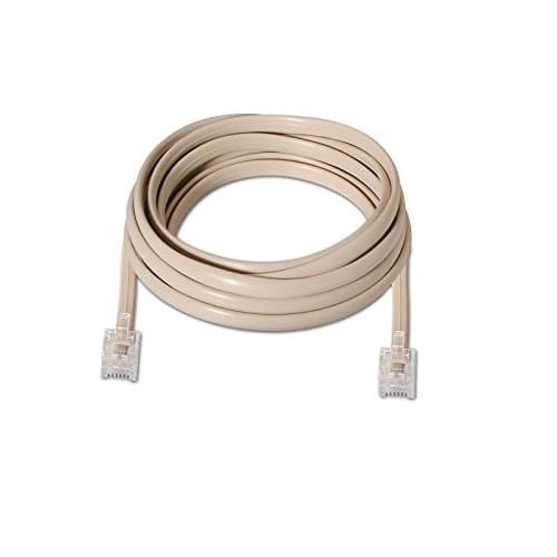 Cable de telefono RJ11 6P4C M-M 2 M Beige