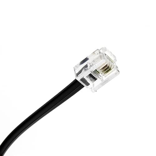 Cable de telefono RJ11 6P4C M-M 15 M Negro