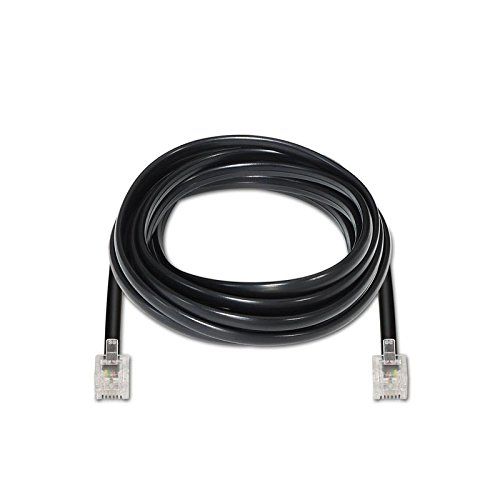 Cable de telefono RJ11 6P4C M-M 2 M Negro