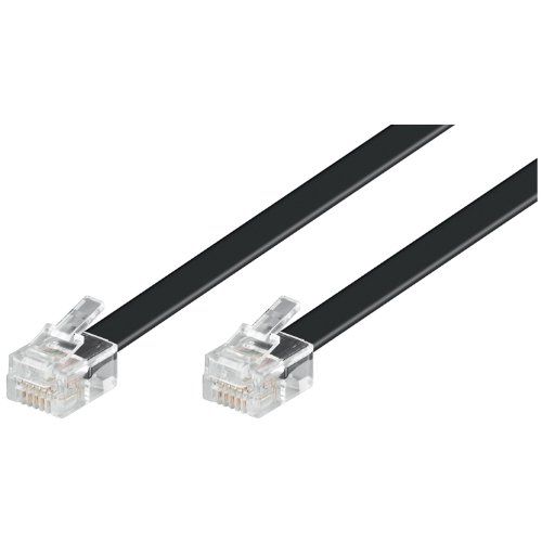 Cable telefonico RJ11 a RJ45 10 M Negro