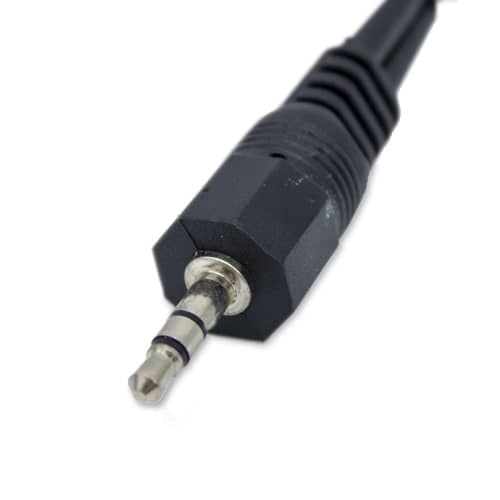 Cable divisor de audio estereo 2x Jack 3.5mm hembra a 3.5mm 0.20 M Negro