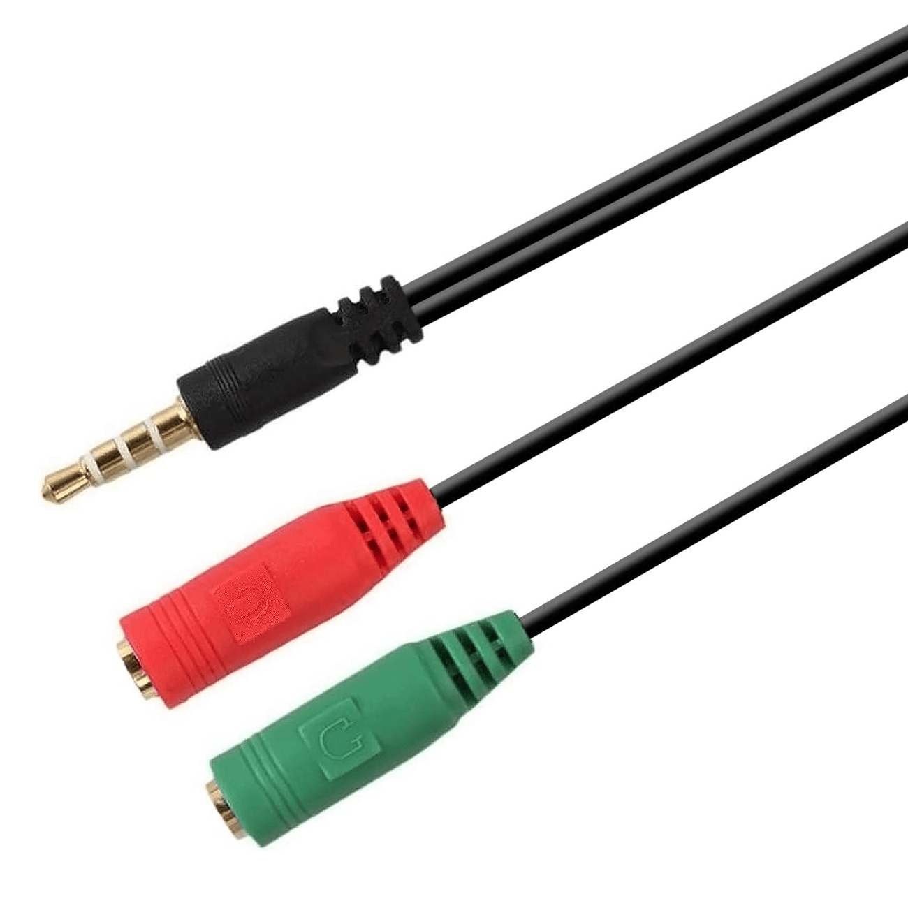 Cable divisor para auriculares y microfono jack 3.5 de 4 pin 0.30 M Ne