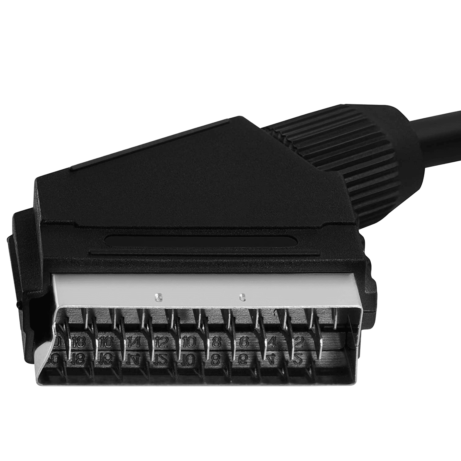 Cable euroconector-Scart  M-M 1.5 M Negro