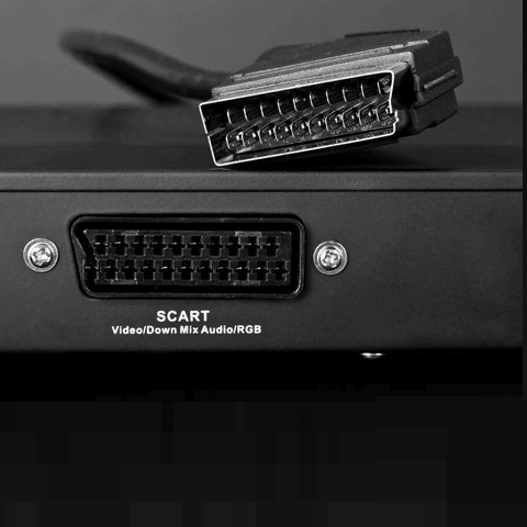 Cable euroconector-Scart M-M 5 M Negro