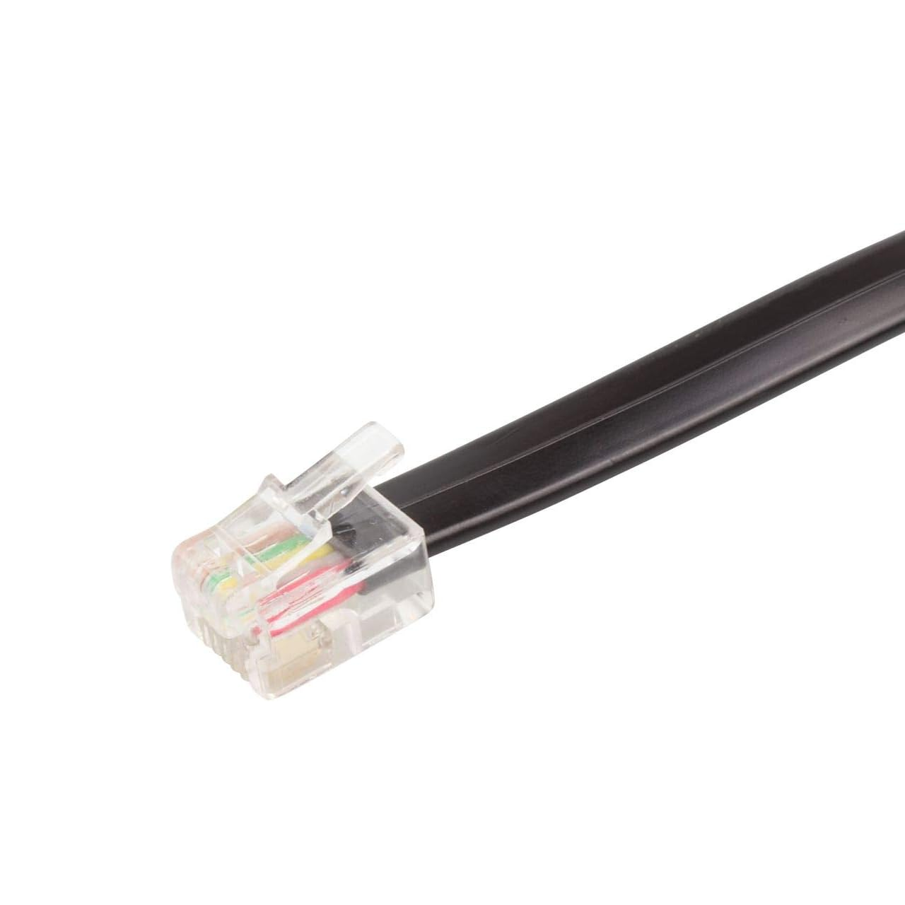 Cable extensor teléfono RJ11 6P4C 10 M Negro