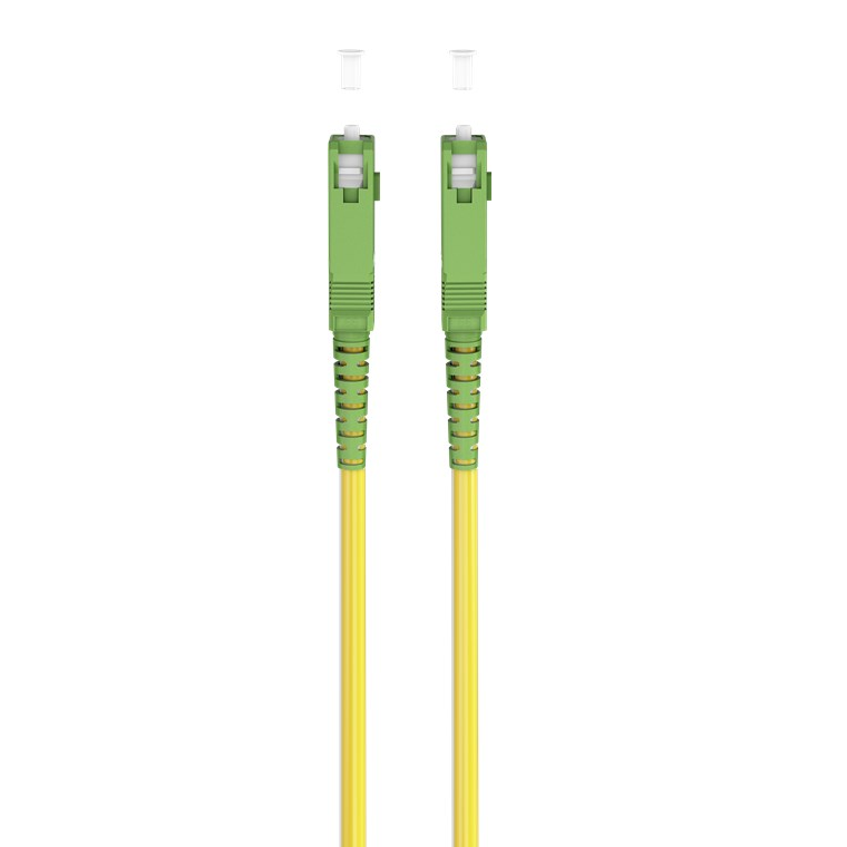 Cable fibra optica SC-APC monomodo simplex 9-125 2 M Amarillo