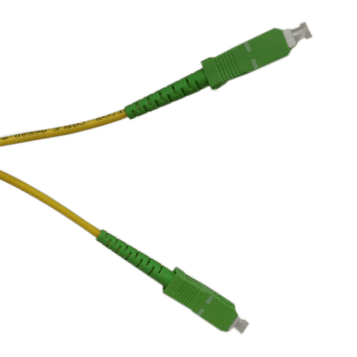 100M Elfcam® Cable Fibra Óptica LC/APC a LC/APC Monomodo Simplex 9/125 LSZH Color Amarillo
