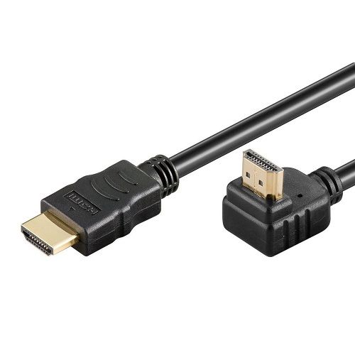 Cable Hdmi acodado Ethernet V1.4 90 grados 1.5 M Negro