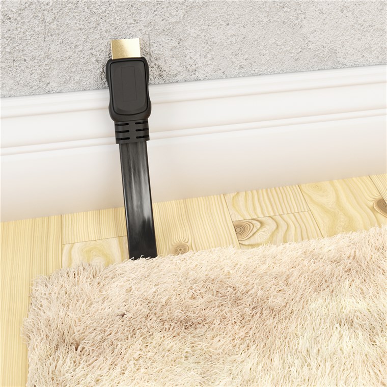 Cable Hdmi plano macho 50 cm Negro