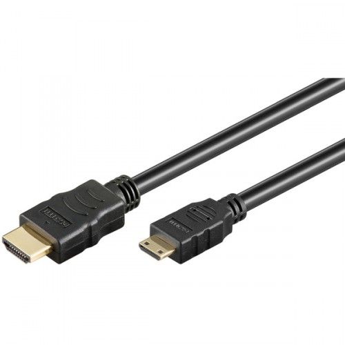 Cable HDMI tipo A macho - Tipo C mini HDMI macho 1.5 M Negro