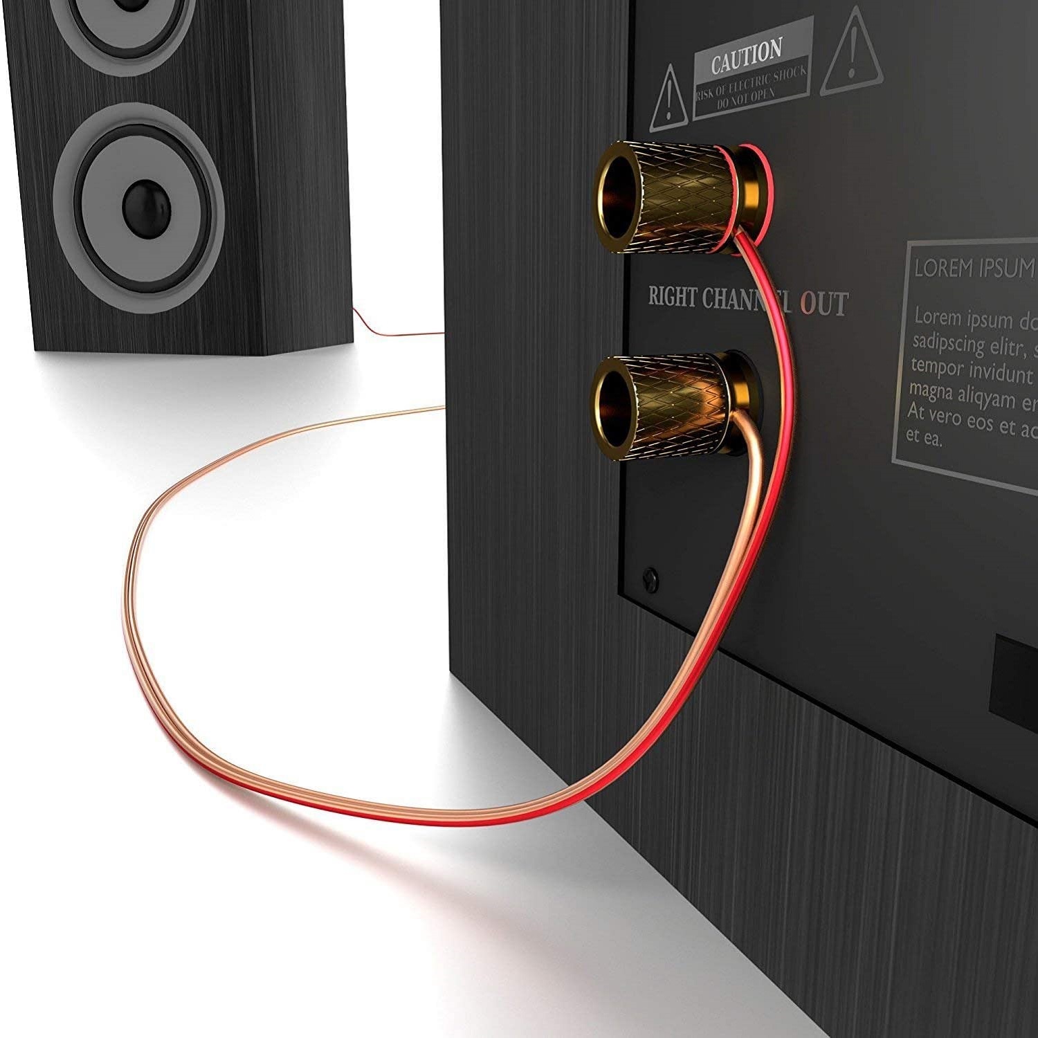 Cable para altavoz 2x 1.5 mm2 100 M Transparente