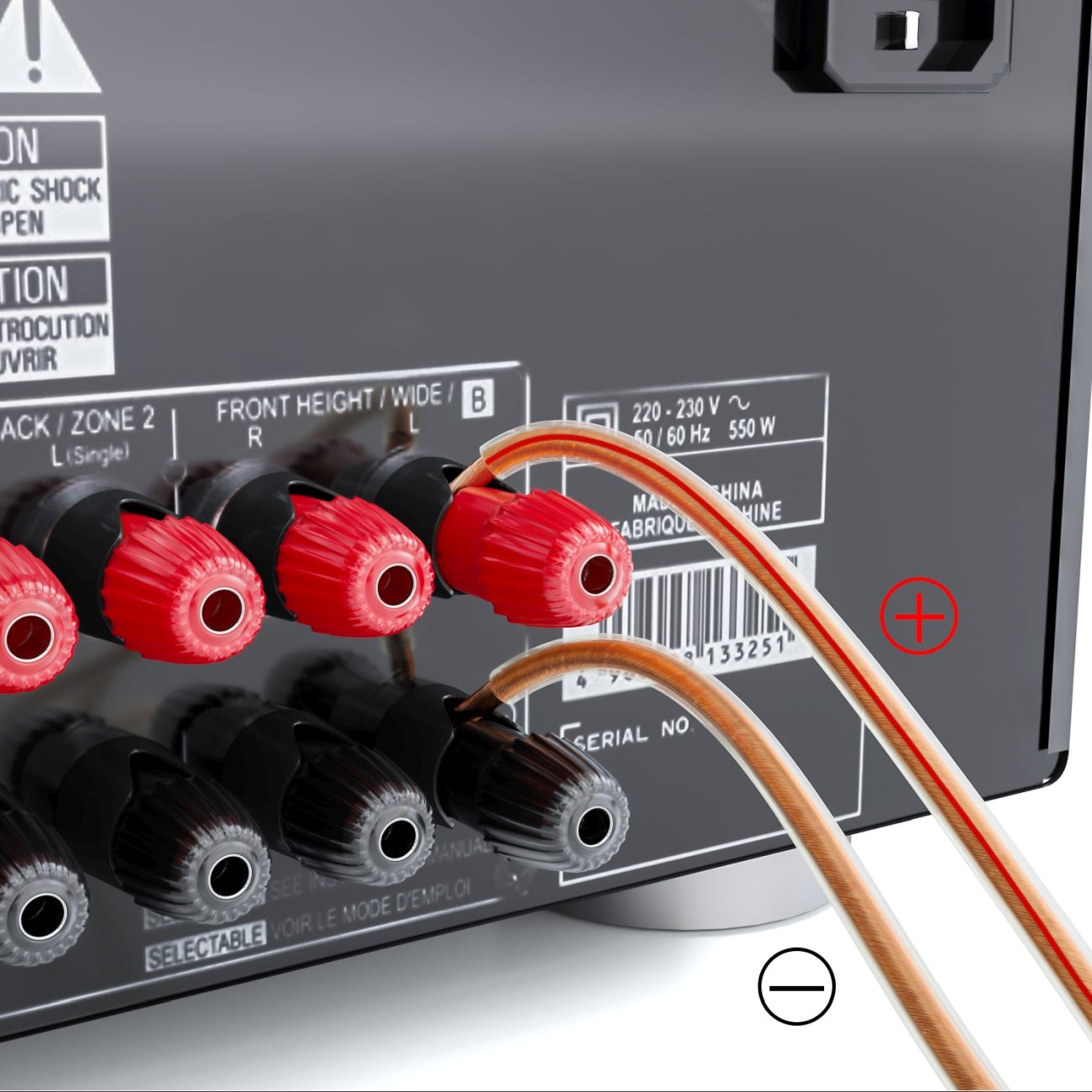 Cable para altavoz 2x 1.5 mm2 100 M Transparente
