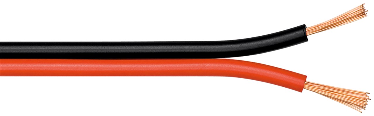 Cable para altavoz 2x 4.0 mm 100 M rojo-negro