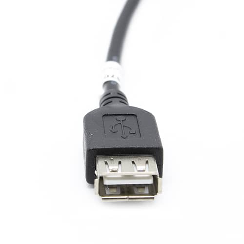 Cable prolongador USB hembra a USB macho 90 gradoss 0.15 M Negro