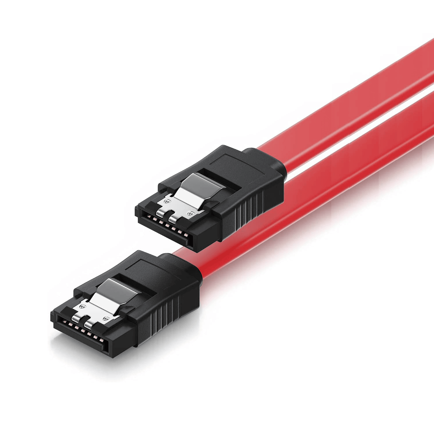 Cable sata con anclajes 0.50 M Rojo