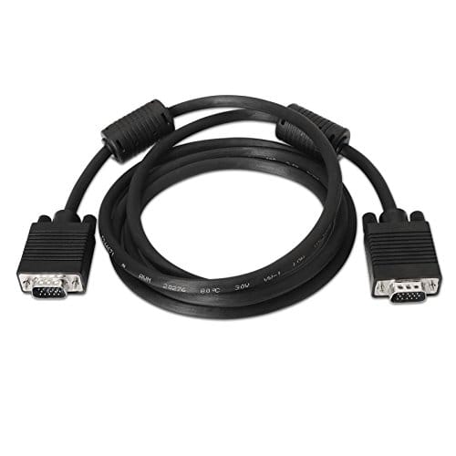 Cable SVGA con ferrita 15 pin macho 3 M Negro