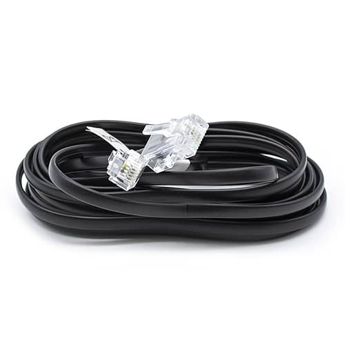 Cable telefonico RJ11 a RJ45 10 M Negro