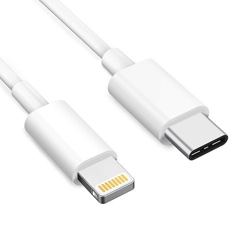 Cable tipo C a Lightning de carga macho 1 M Blanco Cable tipo C a Lightning de carga macho 1 M Blanco