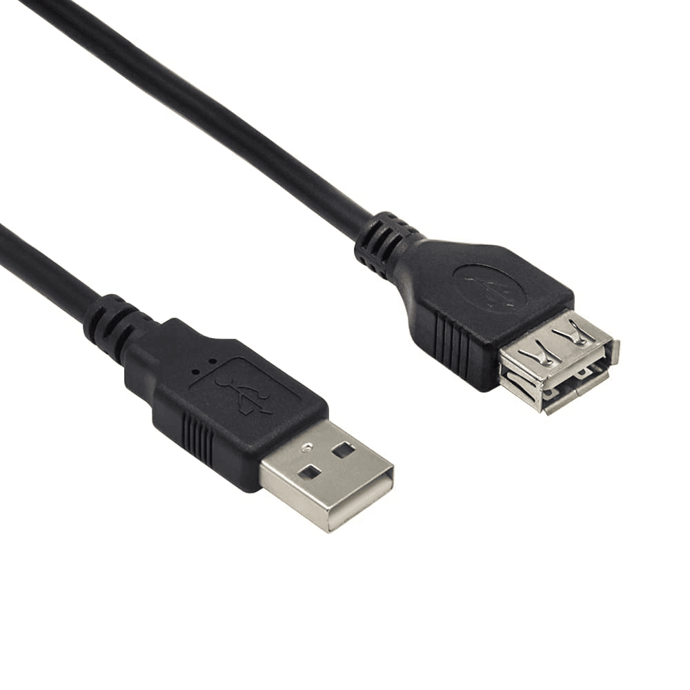 Cable USB 2.0 A/M-A/H 5 M Negro