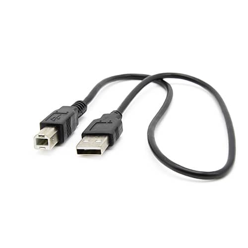 Cable USB 2.0 para impresora A/M-B/M 0.25 M Negro