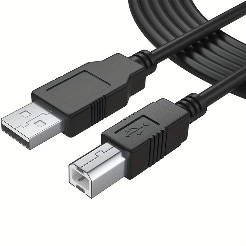 Cable USB 2.0 para impresora A/M-B/M 0.50 M Negro