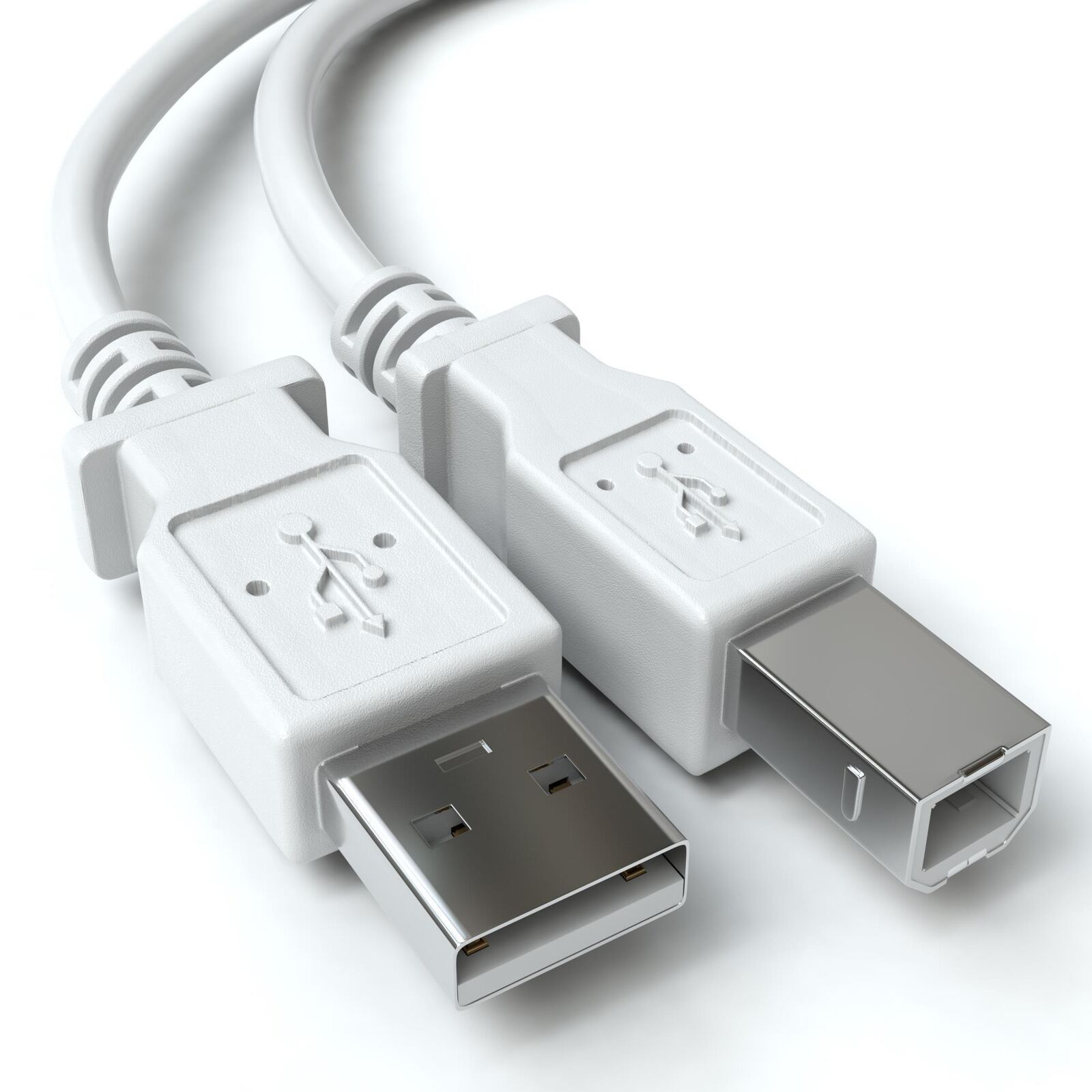 Cable USB 2.0 para impresora A/M-B/M 1 M Beige