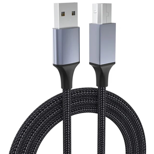 Cable USB 2.0 para impresora tipo B nylon 3 M Negro