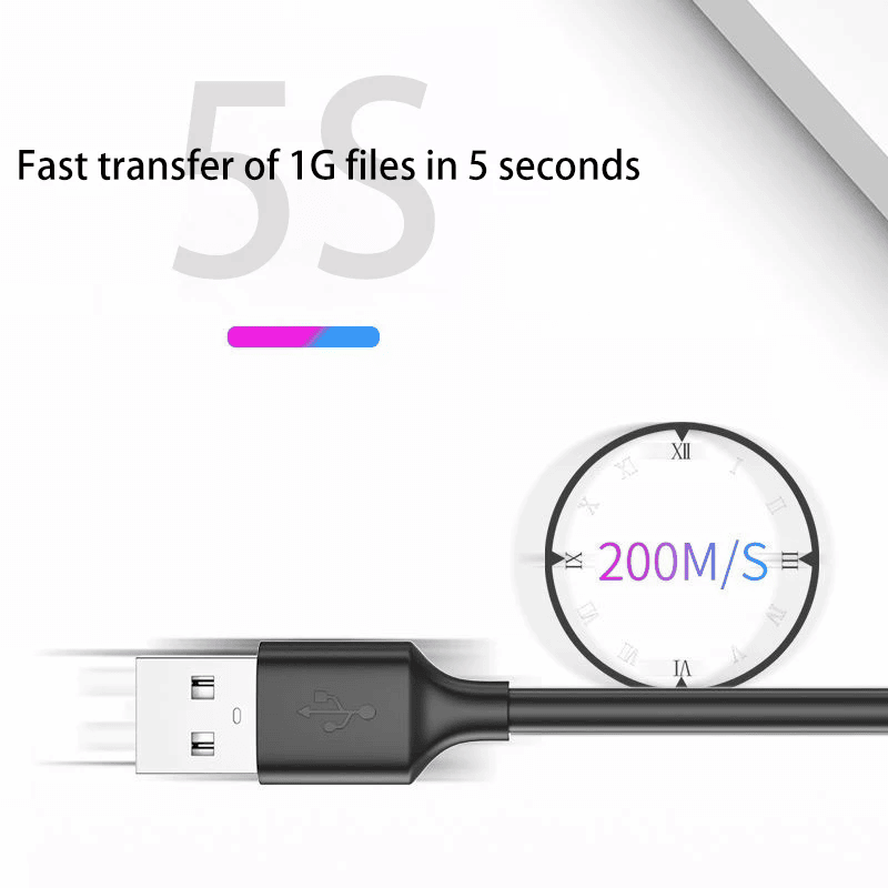Cable USB 2.0 tipo A macho - macho 2 M Negro