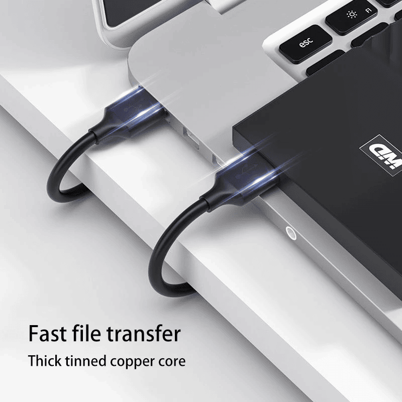 Cable USB 2.0 tipo A macho - macho 2 M Negro