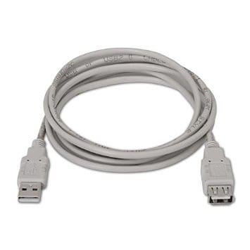 Cable USB 2.0 A/M-A/H 1.8 M Beige