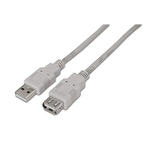 Cable USB 2.0 A/M-A/H 3 M Beige