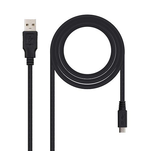 Cable USB 2.0 A/M-micro USB B/M 1 M Negro