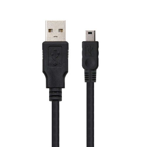 Cable USB 2.0 A/M-mini USB 5pin/M 0.50 M Negro