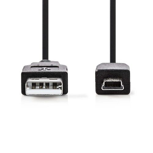 Cable USB 2.0 A/M-mini USB 5pin/M 1 M Negro
