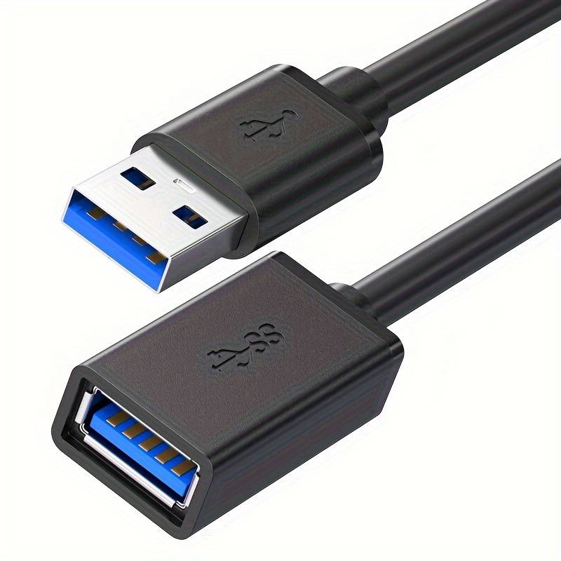 Cable micro USB macho hembra a 2 extremos de cable abiertos, conector USB  2.0 a 2 cables, cable de extensión de cable de alimentación, conector de