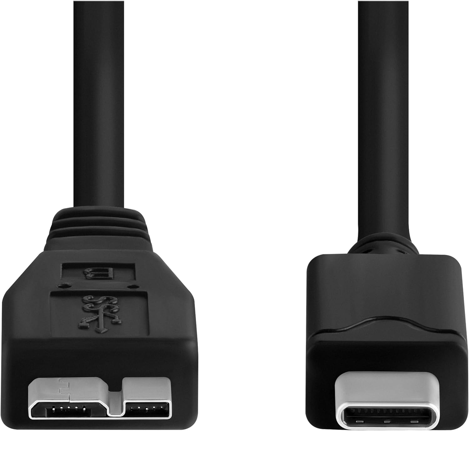 Cable USB 3.0 micro B a USB C macho 1 M Negro