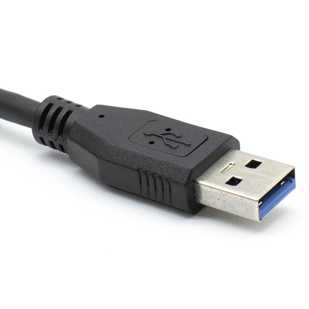 Cable USB 3.0 Tipo A macho - USB-C acodado 3 M Negro