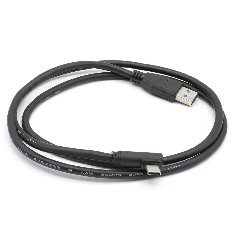 Cable USB 3.0 Tipo A macho - USB-C acodado 3 M Negro