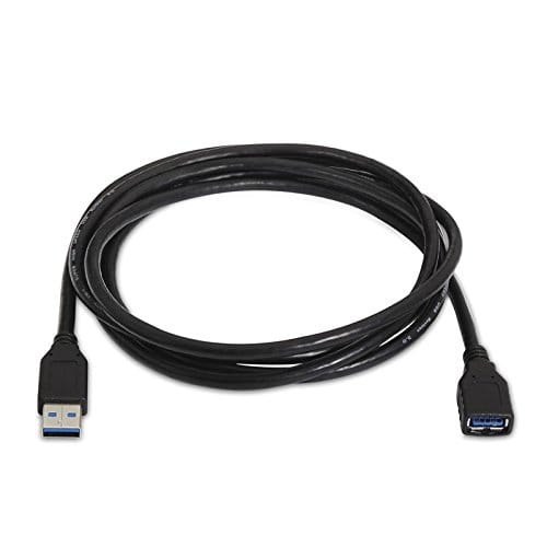 Cable USB 3.0 A/M-A/H 1 M Negro