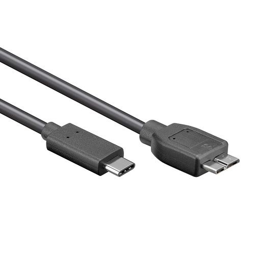 Cable USB 3.0 micro B a USB C macho 1 M